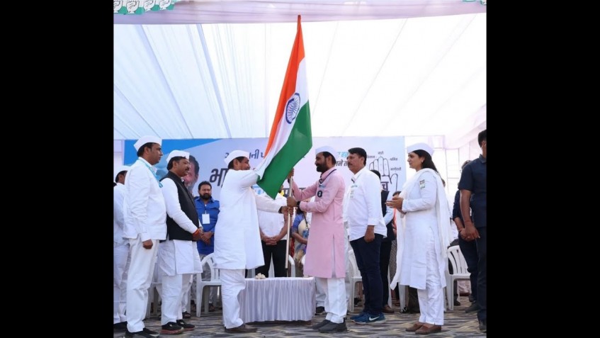 દાહોદ ખાતે ભારત જોડો ન્યાય યાત્રા ધ્વજ અર્પણ સમારોહ